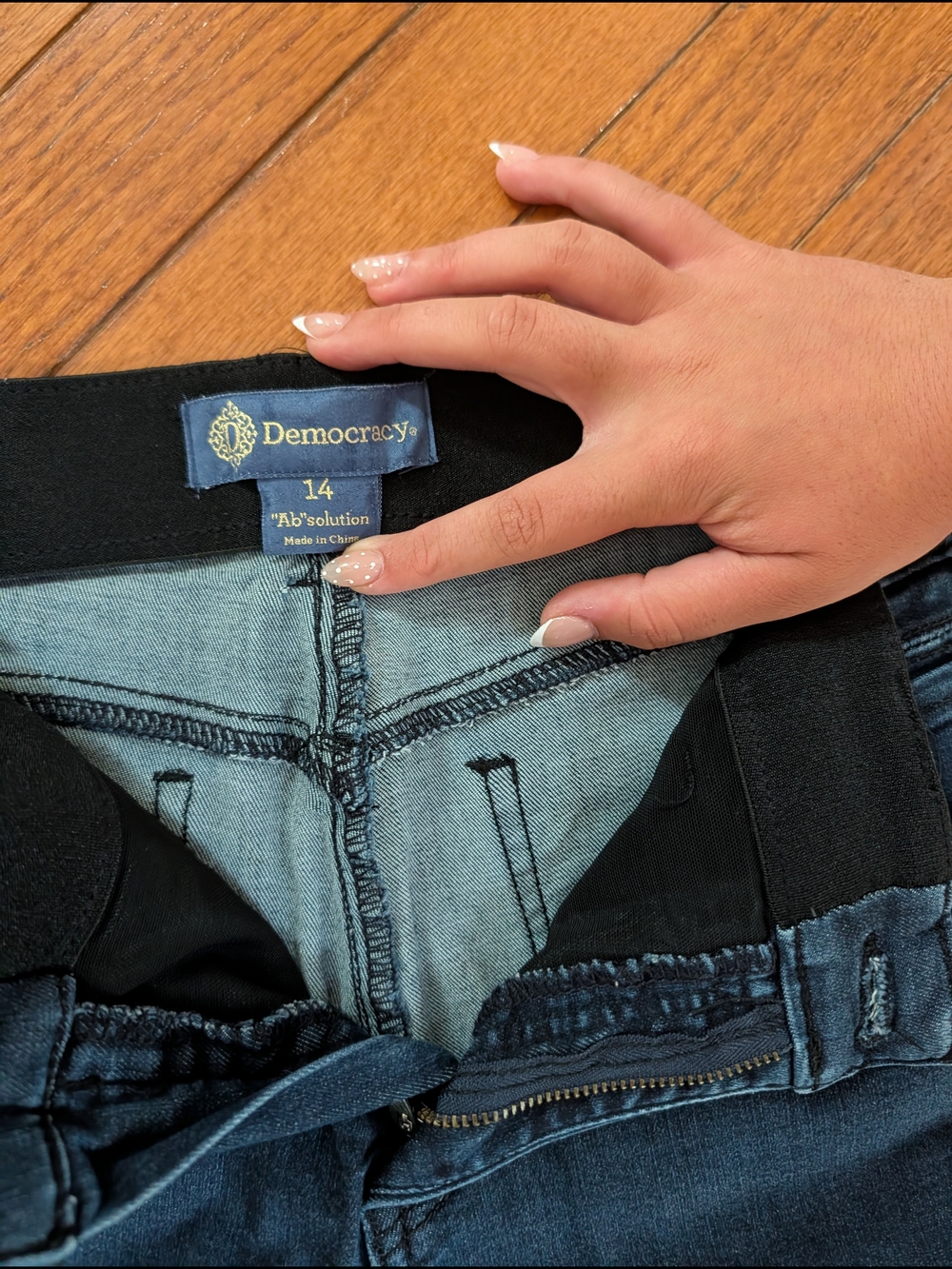 Democracy Women's Dark Blue Pull-On Jeans